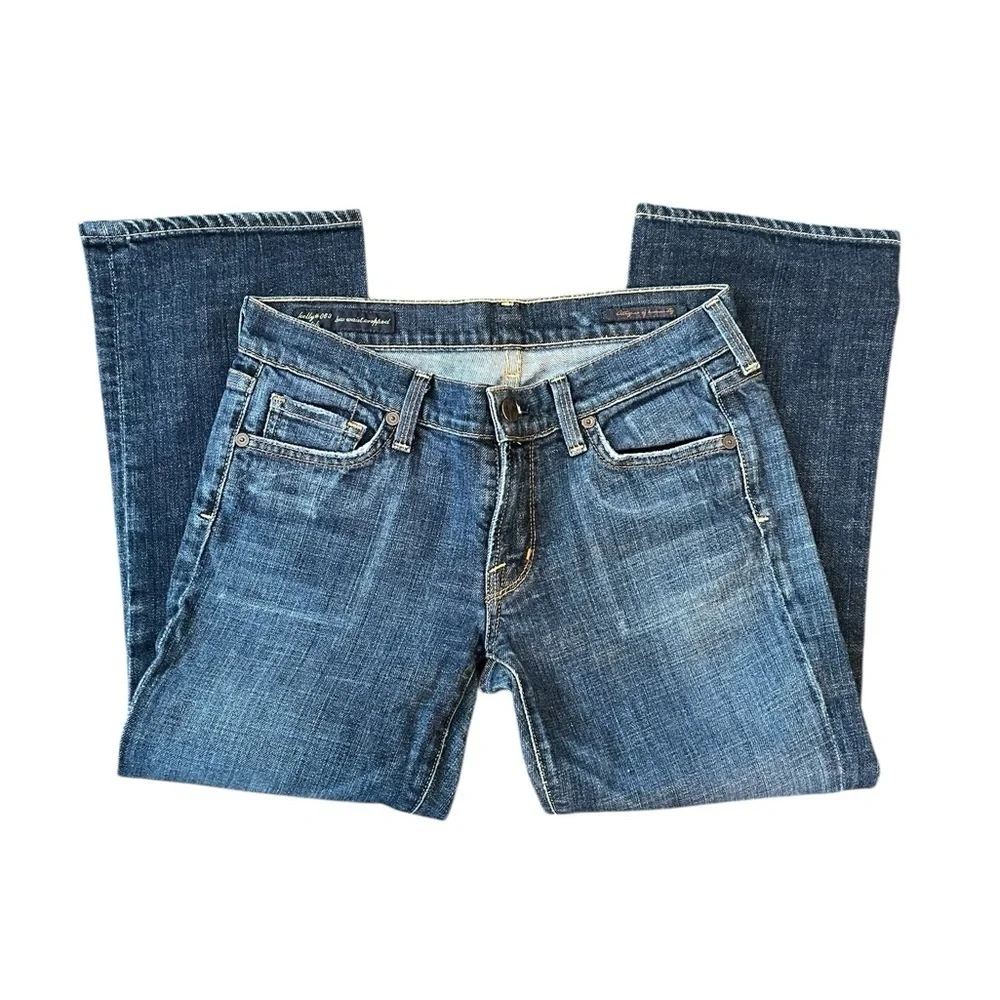Citizens Of Humanity Kelly # 063 Low Waisted Cropped Stretch Size 27